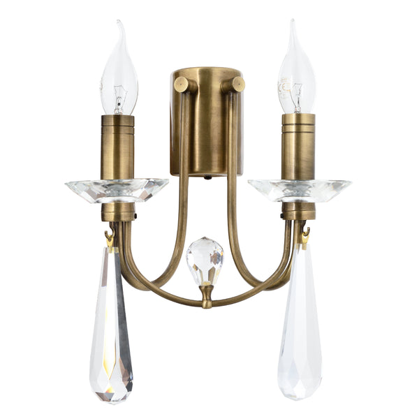 Aplica Cristal HubRom, PRENSES 5102-5053-52 30x30xHmax30 cm 2xE14-40W Antiq