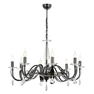 Lustra Cristal HubRom, KARLEN 5008-5253-82 80xHmax75-90 cm 6xE14-40W Fume