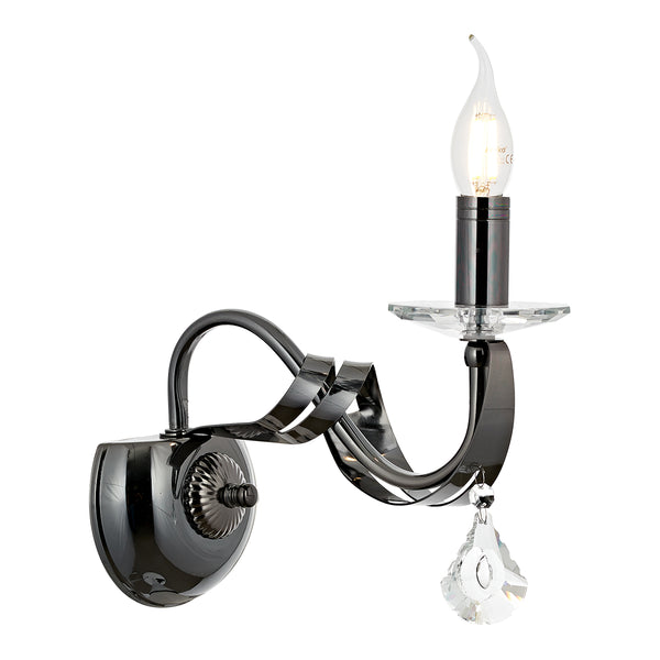 Aplica Cristal HubRom, KARLEN 5101-5253-82 27x25 cm 1xE14-40W Fume