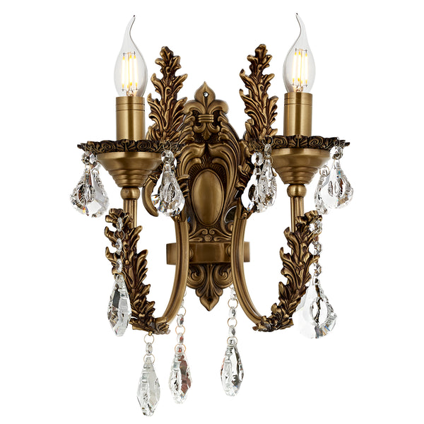 Apliica HubRom, ERNESTO 5102-8910-52 32x30xHmax32 cm 2xE14-40W Antiq