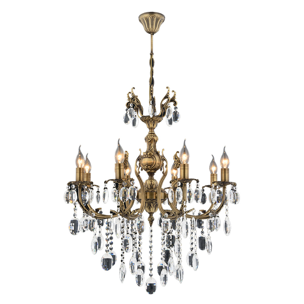 Lustra Cristal HubRom, HAVUZLU 5008-4043-52 70x70xHmax110 cm 8xE14-40W Antiq