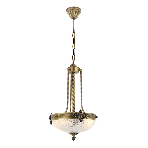 Lustra HubRom, YENI LOST 5001-3040-52 30x30xHmax80 cm 3xE14-40W Antiq