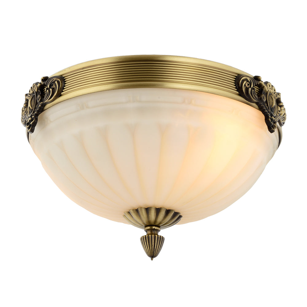 Plafoniera HubRom, MASS 5040-3071-52 35x35xHmax15 cm, 3xE14-40W 35 CM AR Antiq