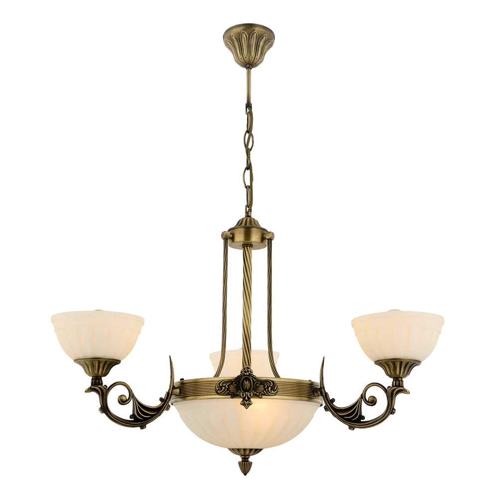 Lustra HubRom, MASS 5003-3071-52 68x68xHmax95 cm 3xE27-60W + 3xE14-40W Antiq