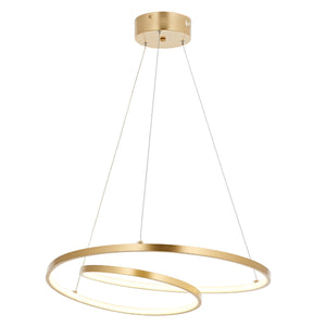 Lustra Led HubRom, LUNDRA Auriu 5060-5054-63 60x60xHmax40-60 cm 44 W / 4000 K Lumina Calda,Rece,Neutra