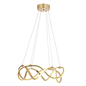 Lustra Led HubRom, BURGAZ Auriu 5002-5129-63 60x60xHmax105 cm 60 W / 3200L Lumina Calda,Rece,Neutra