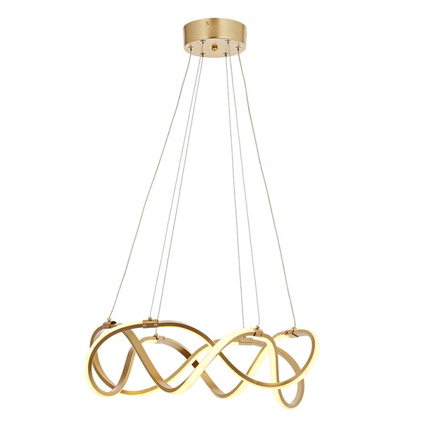 Lustra Led HubRom, BURGAZ Auriu 5002-5129-63 60x60xHmax105 cm 60 W / 3200L Lumina Calda,Rece,Neutra