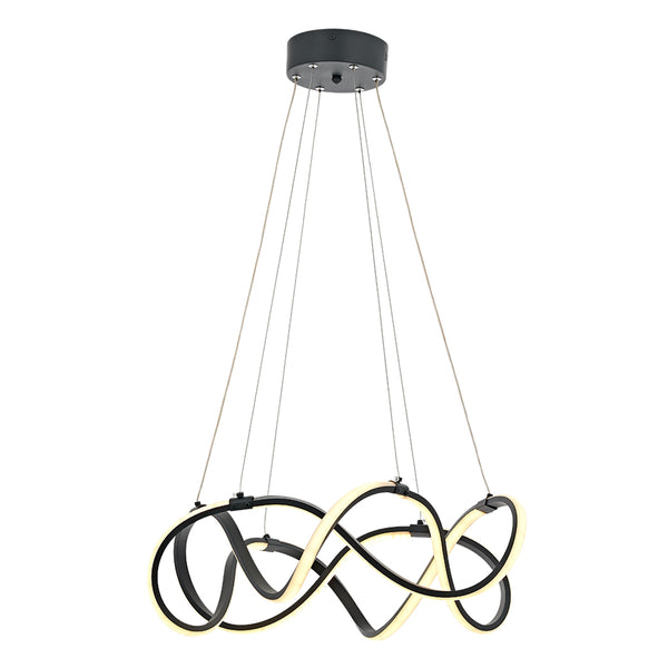 Lustra Led HubRom, BURGAZ Antracit 5002-5129-96 60x60xHmax105 cm 60 W / 3200L Lumina Calda,Rece,Neutra