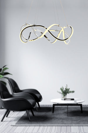 Lustra Led HubRom, BURGAZ Crom 5002-5129-51 60x60xHmax105 cm 60 W / 3200L Lumina Calda,Rece,Neutra