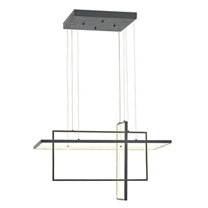 Lustra Led HubRom, CIRAK Antracit 5080-1100-96 80x80xHmax115 cm 80 W / 4000 K Lumina Neutra