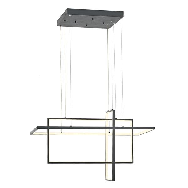 Lustra Led HubRom, CIRAK Antracit 5080-1100-96 80x80xHmax115 cm 80 W / 4000 K Lumina Neutra