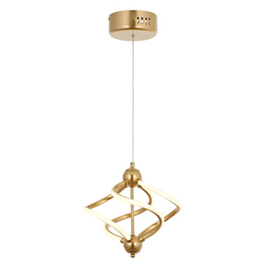 Lustra Led HubRom, RAVENA Auriu 5001-4145-63 30x30xHmax40-80 cm 36 W / 4000 K Lumina Calda,Rece,Neutra