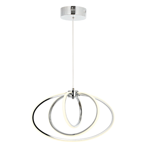 Lustra Led HubRom, VARNA Crom 5003-5086-51 40x40xHmax35-85 cm 42 W / 4000 K Lumina Calda,Rece,Neutra