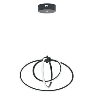 Lustra Led HubRom, VARNA Antarcit 5003-5086-96 40x40xHmax35-85 cm 42 W / 4000 K Lumina Calda,Rece,Neutra