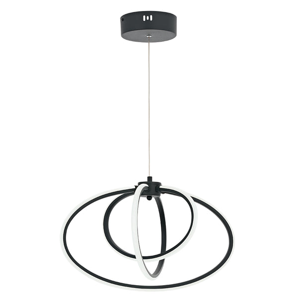 Lustra Led HubRom, VARNA Antarcit 5003-5086-96 40x40xHmax35-85 cm 42 W / 4000 K Lumina Calda,Rece,Neutra