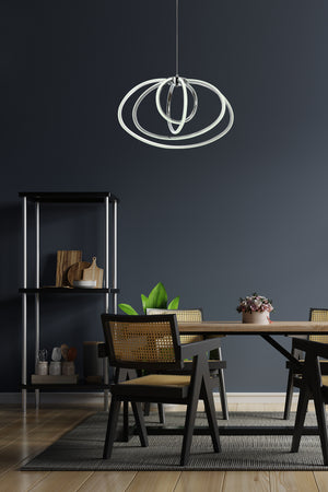 Lustra Led HubRom, VARNA Antarcit 5004-5086-51 55x55xHmax40-100 cm 60 W / 4000 K Lumina Calda,Rece,Neutra