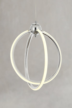 Lustra Led HubRom, PLEVNE Crom 5002-5088-51 32x32xHmax85 cm 35 W / 1700L/4000K Lumina Neutra