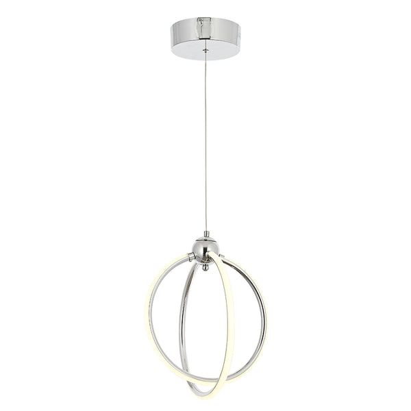 Lustra Led HubRom, PLEVNE Crom 5002-5088-51 32x32xHmax85 cm 35 W / 1700L/4000K Lumina Neutra