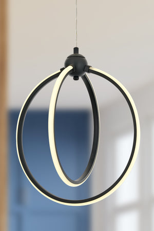 Lustra Led HubRom, PLEVNE Antracit 5002-5088-96 32x32xHmax85 cm 35 W / 1700L/4000K Lumina Neutra