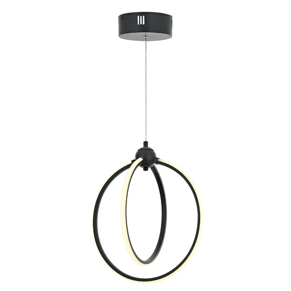 Lustra Led HubRom, PLEVNE Antracit 5002-5088-96 32x32xHmax85 cm 35 W / 1700L/4000K Lumina Neutra