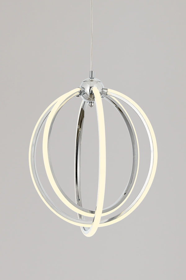 Lustra Led HubRom, PLEVNE Crom 5003-5088-51 35x35xHmax85 cm 42 W / 2600L/4000K Lumina Neutra