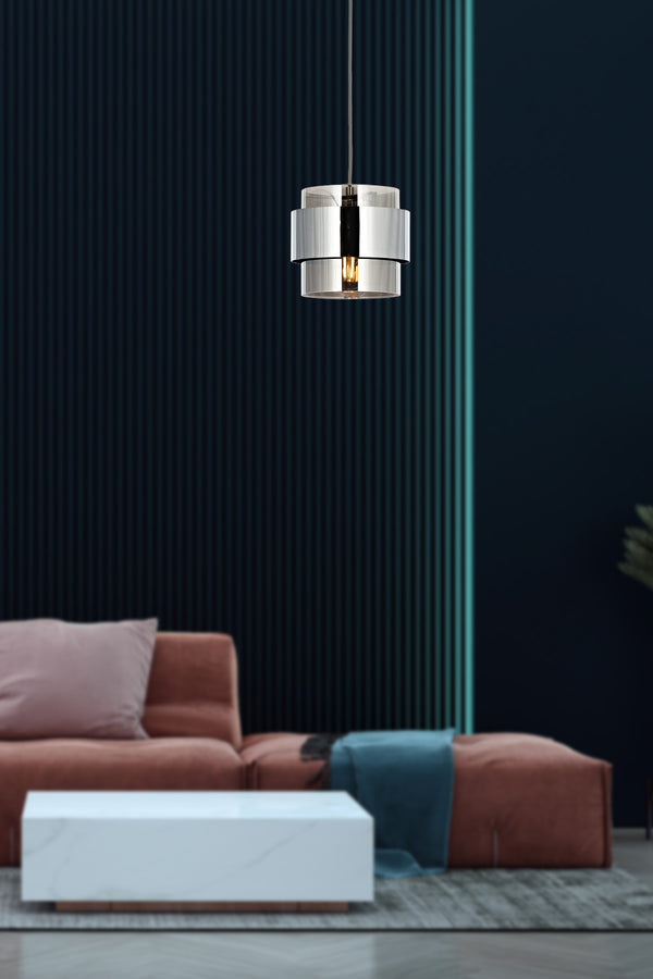 Lustra HubRom, ROZA 5001-4035-51 18x18xHmax75 cm 1xE27-60W Crom