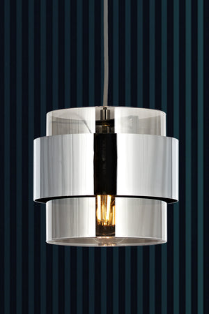 Lustra HubRom, ROZA 5001-4035-51 18x18xHmax75 cm 1xE27-60W Crom