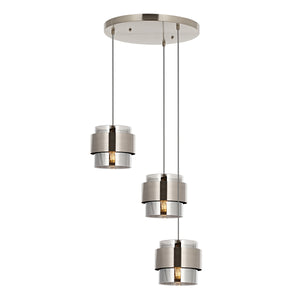 Lustra HubRom, ROZA 5503-4035-53 40x40xHmax110 cm 3xE27-60W Crom Satinat