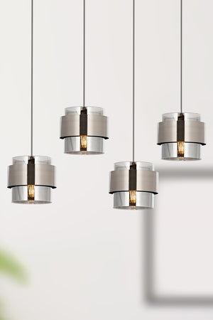 Lustra HubRom, ROZA 5404-4035-53 65x65x20xHmax75 cm 4xE27-60W Crom Satinat