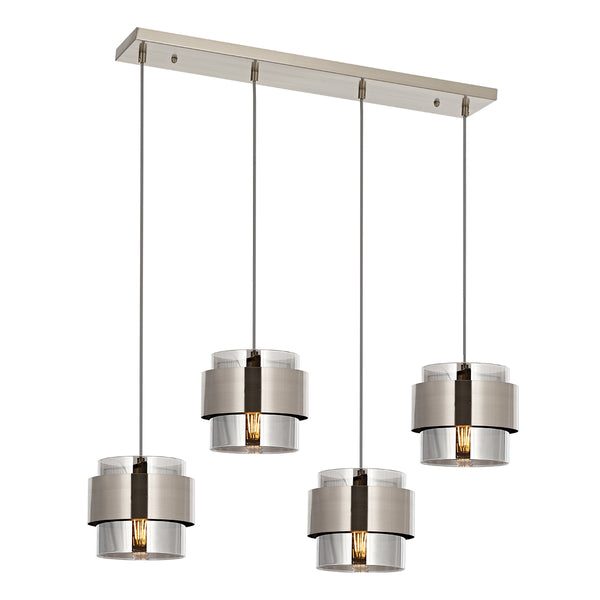 Lustra HubRom, ROZA 5404-4035-53 65x65x20xHmax75 cm 4xE27-60W Crom Satinat