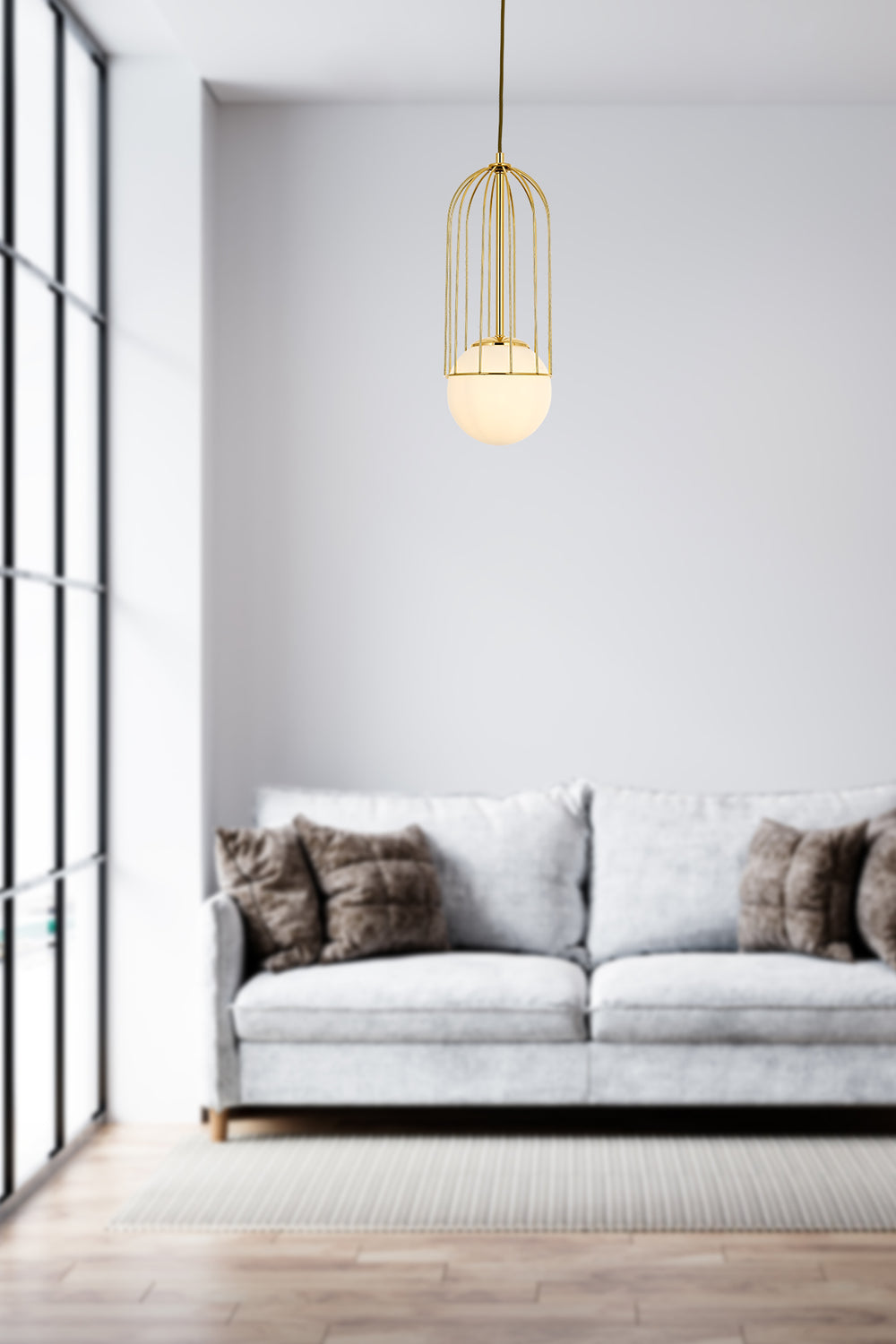 Lustra HubRom, CAPOLA 5001-4545-61 21x21xHmax40 cm 1xE27-60W Auriu