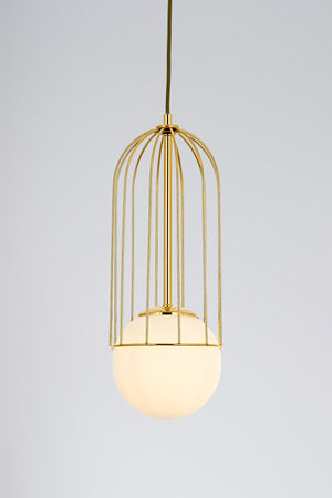 Lustra HubRom, CAPOLA 5001-4545-61 21x21xHmax40 cm 1xE27-60W Auriu