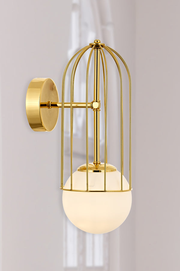 Aplica HubRom, CAPOLA 5101-4545-61 21x21xHmax21 cm 1xE27-60W Auriu