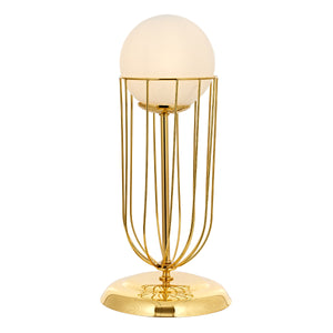 Veioza HubRom, CAPOLA 5201-4545-61 30x15xHmax45 cm 1xE27-60W Auriu