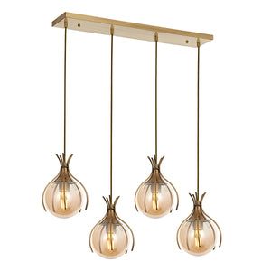 Lustra HubRom, PENCE 5404-1766-52 65x65xHmax110 cm 4xE27-60W Antiq