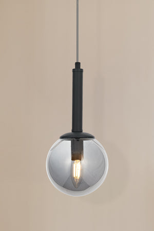 Lustra HubRom, HELYUM 5001-4521-96 16x16xHmax75 cm 1xE14-40W Antracit