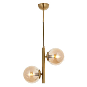 Lustra HubRom, EYLUL 5002-4552-52 35x35xHmax90 cm 2xE14-40W Antiq