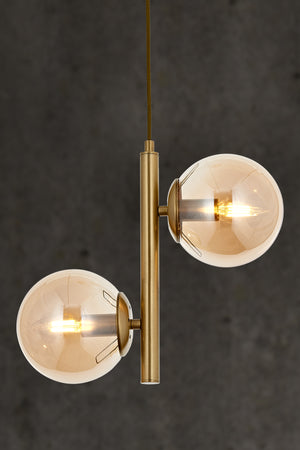 Lustra HubRom, EYLUL 5002-4552-52 35x35xHmax90 cm 2xE14-40W Antiq