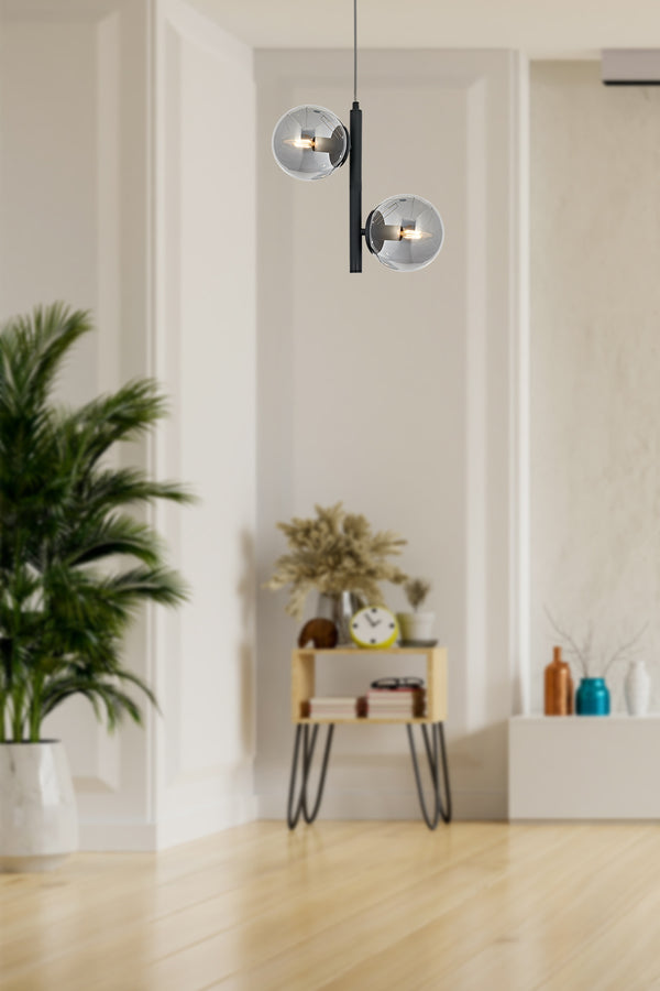 Lustra HubRom, EYLUL 5002-4552-96 35x35xHmax90 cm 2xE14-40W Antracit