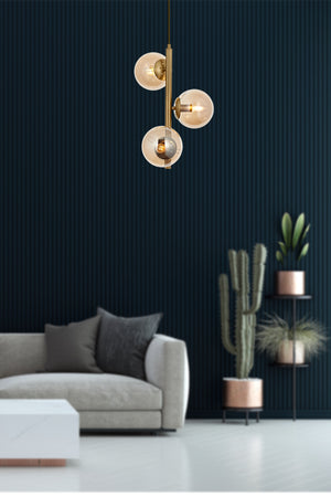 Lustra HubRom, EYLUL 5003-4552-52 35x35xHmax100 cm 3xE14-40W Antiq