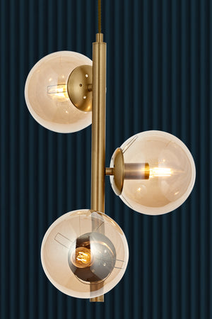 Lustra HubRom, EYLUL 5003-4552-52 35x35xHmax100 cm 3xE14-40W Antiq