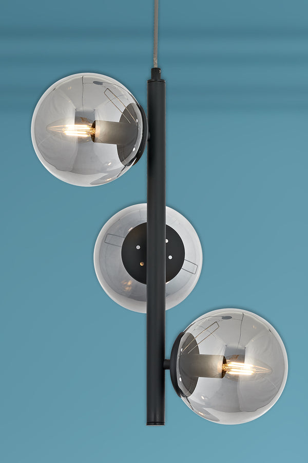 Lustra HubRom, EYLUL 5003-4552-96 35x35xHmax100 cm 3xE14-40W Antracit