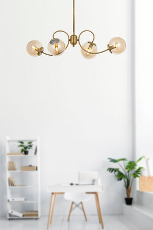 Lustra HubRom, MARAL 5004-4032-52 85x85xHmax90 cm 4xE14-40W Antiq