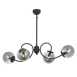 Lustra HubRom, MARAL 5004-4032-96 85x85xHmax90 cm 4xE14-40W Antracit