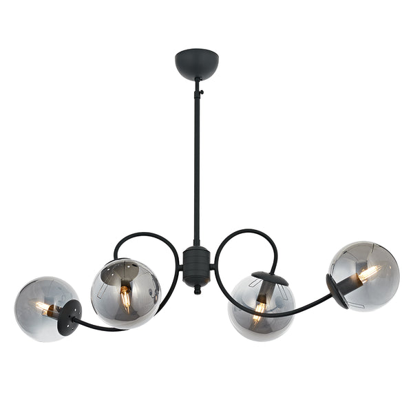 Lustra HubRom, MARAL 5004-4032-96 85x85xHmax90 cm 4xE14-40W Antracit