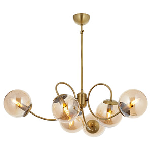 Lustra HubRom, MARAL 5006-4032-52 85x85xHmax90 cm 6xE14-40W Antiq