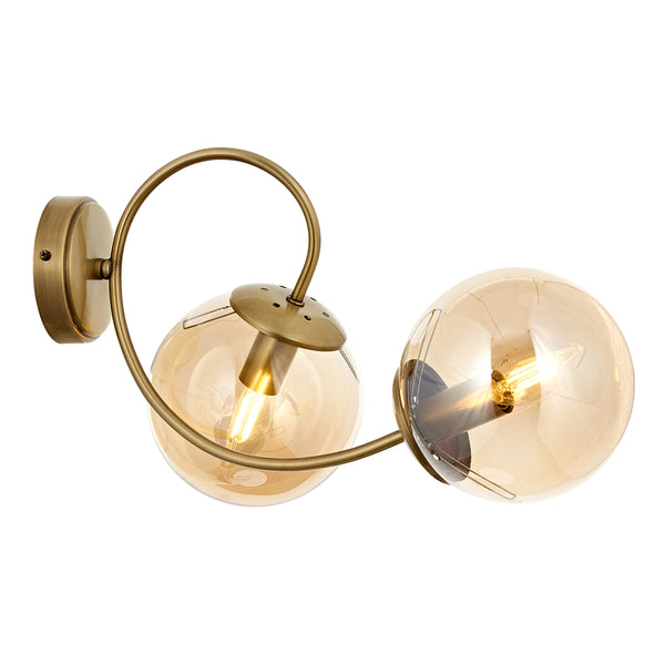 Aplica HubRom, MARAL 5102-4032-52 27x27xHmax25 cm 2xE14-40W Antiq