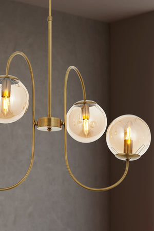 Lustra HubRom, SINIR 5004-8080-52 65x65xHmax95 cm 4xE14-40W Antiq