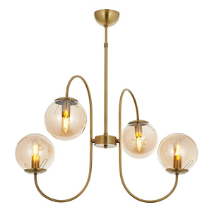 Lustra HubRom, SINIR 5004-8080-52 65x65xHmax95 cm 4xE14-40W Antiq