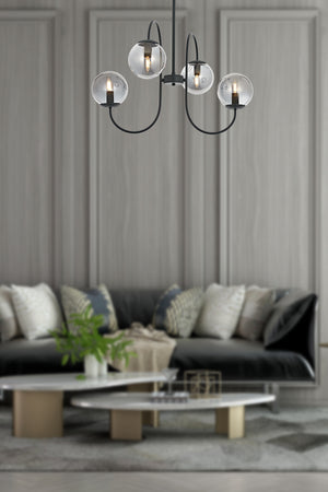 Lustra HubRom, SINIR 5004-8080-96 65x65xHmax95 cm 4xE14-40W Antracit